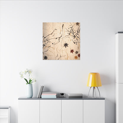 Golden Hour Shoji Screen Canvas Art - Japandi Fukinsei