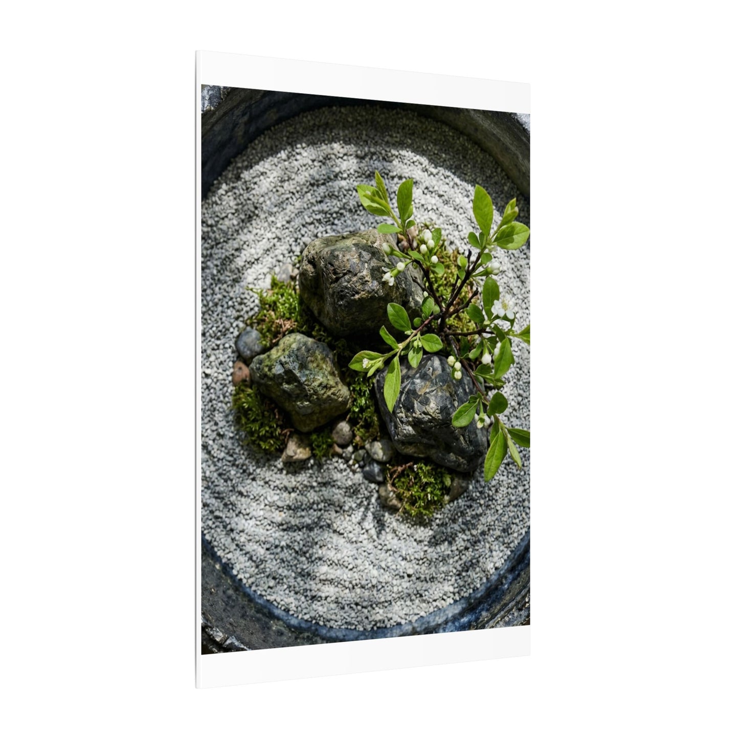 Zen Ceramic Bowl in Dappled | Karesansui Canvas Art
