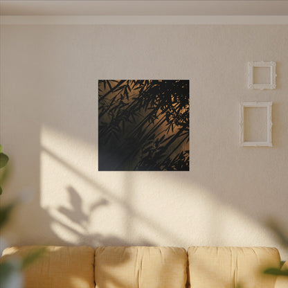 Sophisticated Shadow Play Canvas Art - Shadow Zen Dark Japandi