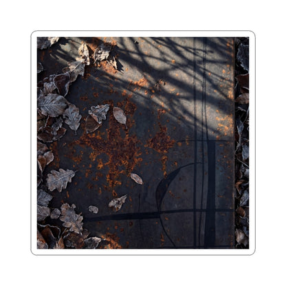 Rust Patina Sticker | Winter Dark Japandi Charcoal Ink Art Art Print
