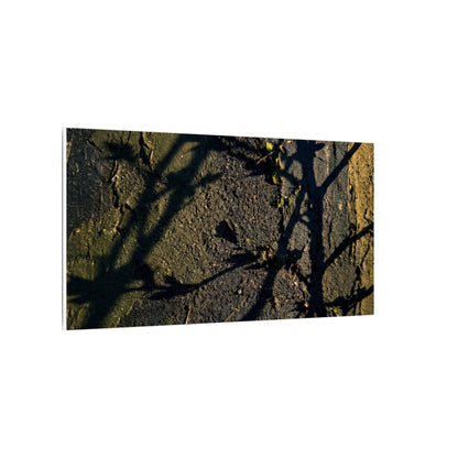 Kanso Shadow Play Canvas Art - Dark Japandi Dark Texture