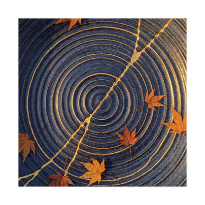 Datsuzoku Water Ripple Wall Art Print - Kintsugi Gold Repair