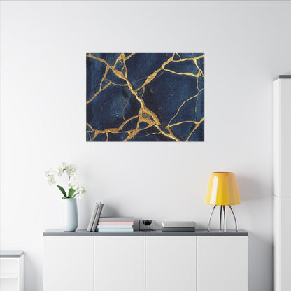 Kintsugi Crackle Canvas Art