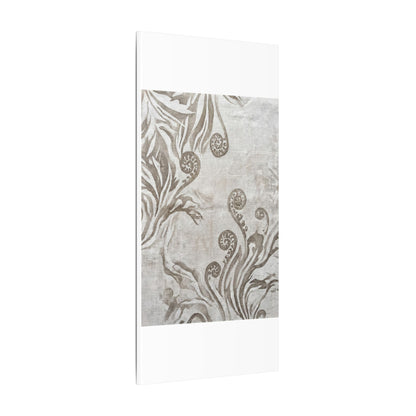 Japandi Fern Unfurling in Overcast | Japanese Pattern Canvas Art