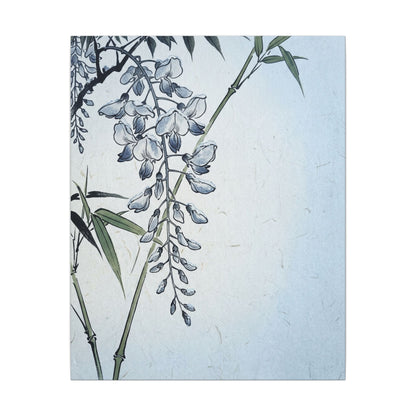 Zen Wisteria in Moonlight | Ukiyo E Inspired Canvas Art