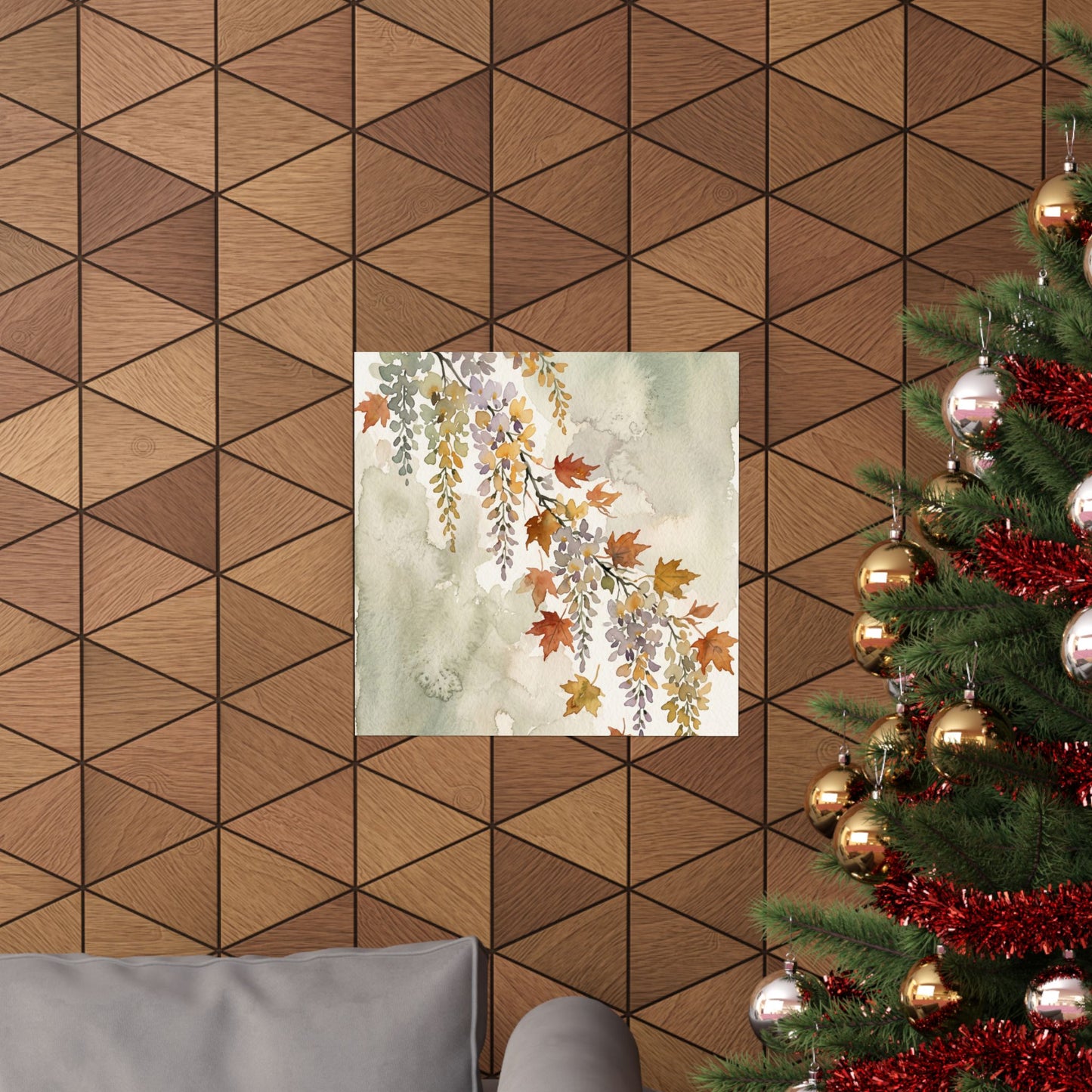 Golden Hour Wisteria Wall Art Print - Japandi Ma