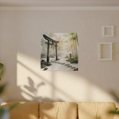 Peaceful Torii Gate Canvas Art - Karesansui Zen