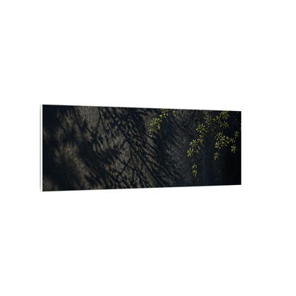 Overcast Shadow Play Canvas Art - Dark Japandi Seijaku