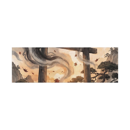 Torii Gate Ukiyo E Inspired Canvas Art | Serene Zen Art