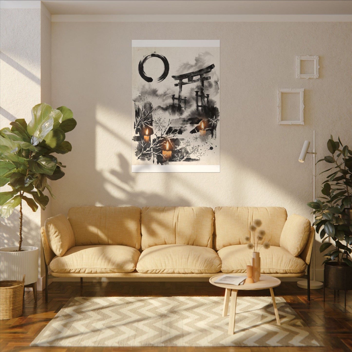 Candlelight Torii Gate Canvas Art - Zen Datsuzoku