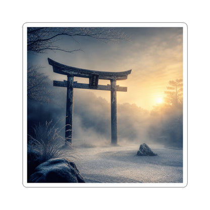 Serene Torii Gate Sticker - Karesansui Zen
