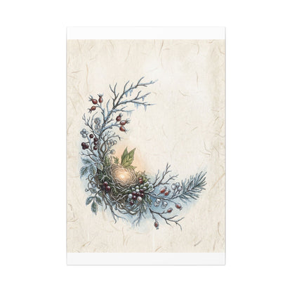 Winter Shoji Screen Forest Whimsy Canvas Art | Enchanting Decor