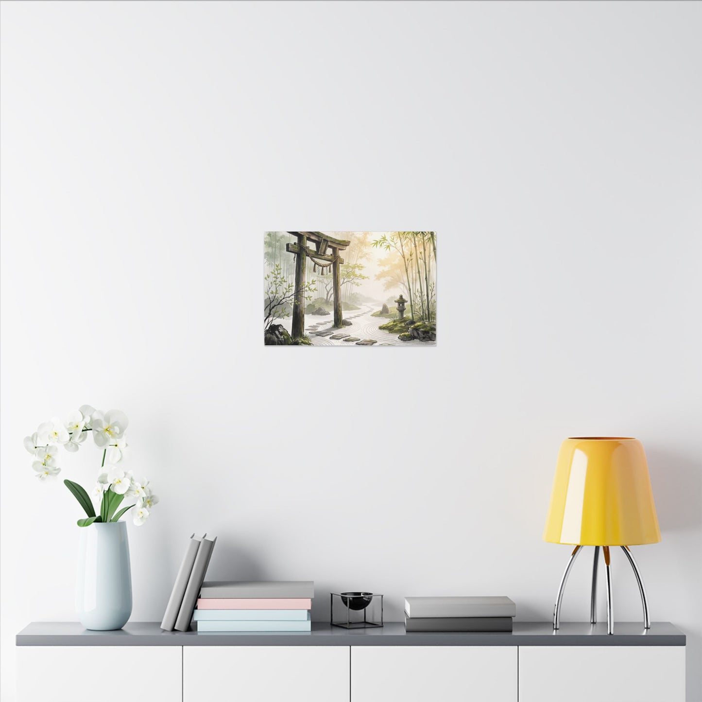 Peaceful Torii Gate Canvas Art - Karesansui Zen