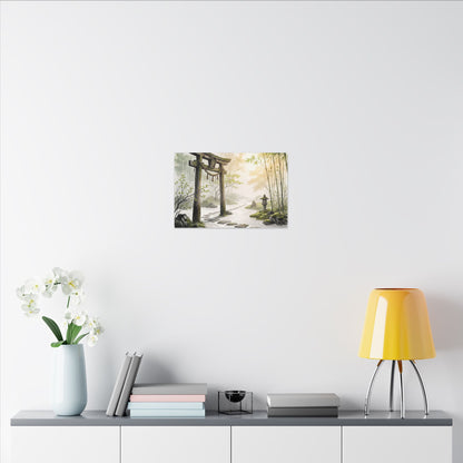 Peaceful Torii Gate Canvas Art - Karesansui Zen