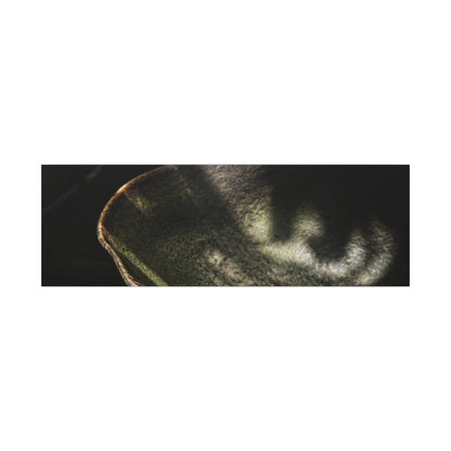 Sophisticated Ceramic Bowl Canvas Art - Dark Texture Dark Japandi