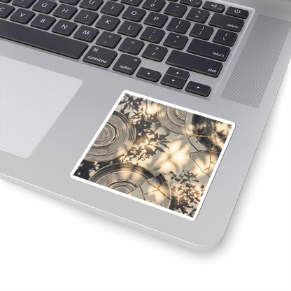 Water Ripple Summer Sticker | Kintsugi Healing Design Art Print