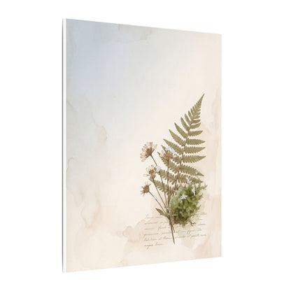 Winter Moss Close Up Herbarium Canvas Art | Enchanting Decor
