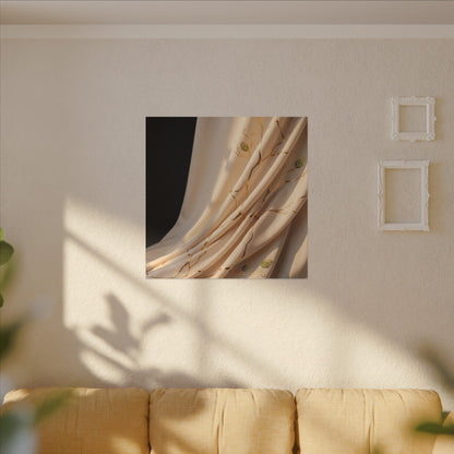 Golden Hour Silk Drape Canvas Art - Kintsugi Fukinsei