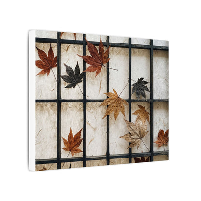 Japandi Shoji Screen in Overcast | Texture Canvas Art