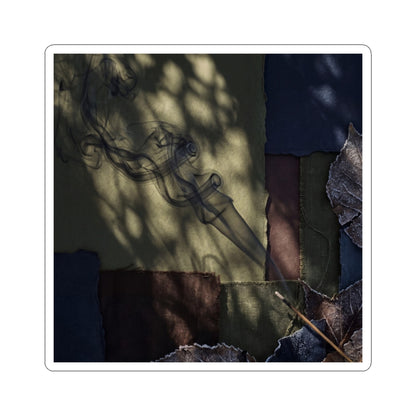 Dappled Incense Smoke Sticker - Dark Japandi Ma