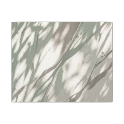 Japandi Shadow Play in Dappled | Japanese Pattern Canvas Art