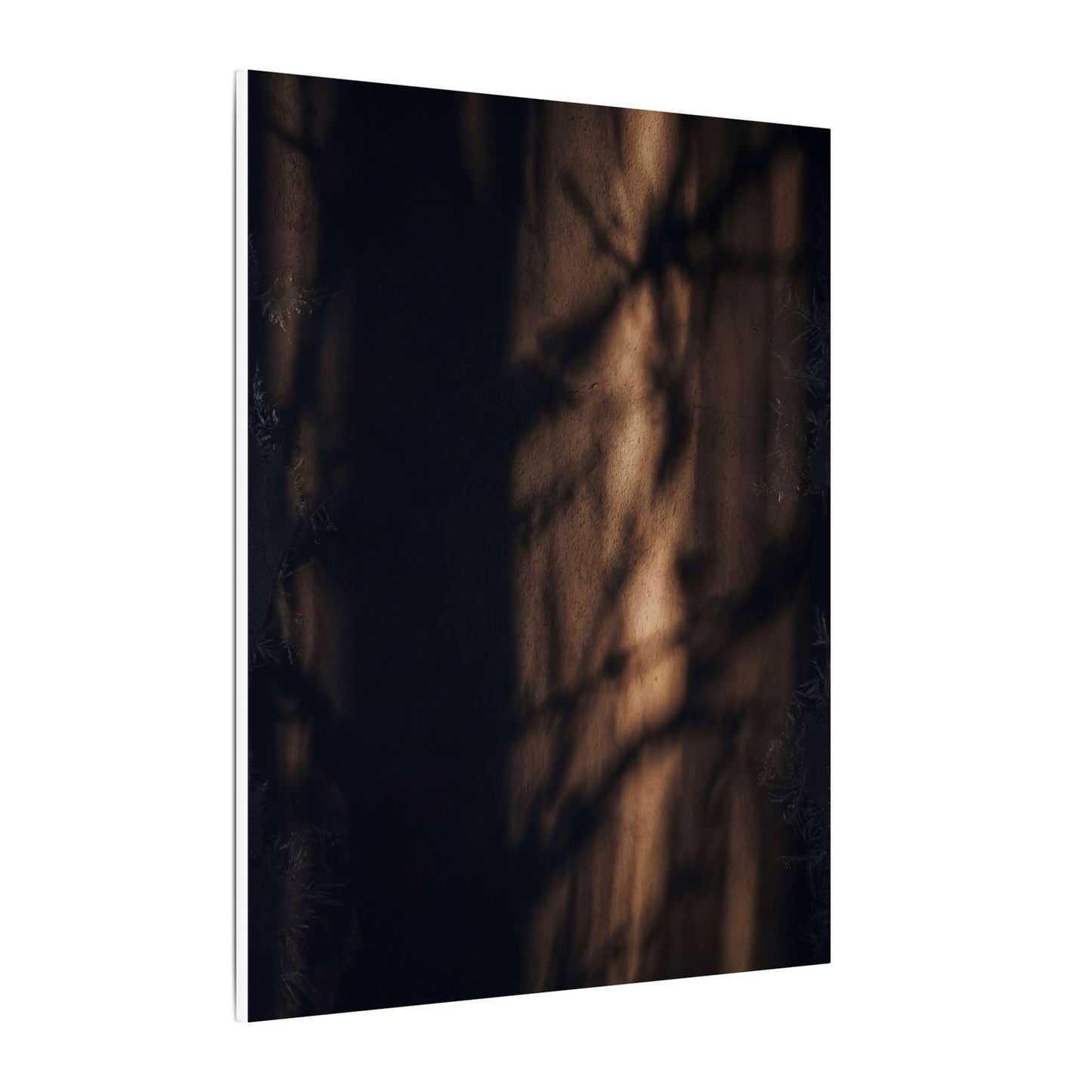 Winter Shadow Play Moody Minimal Canvas Art | Luxurious Decor