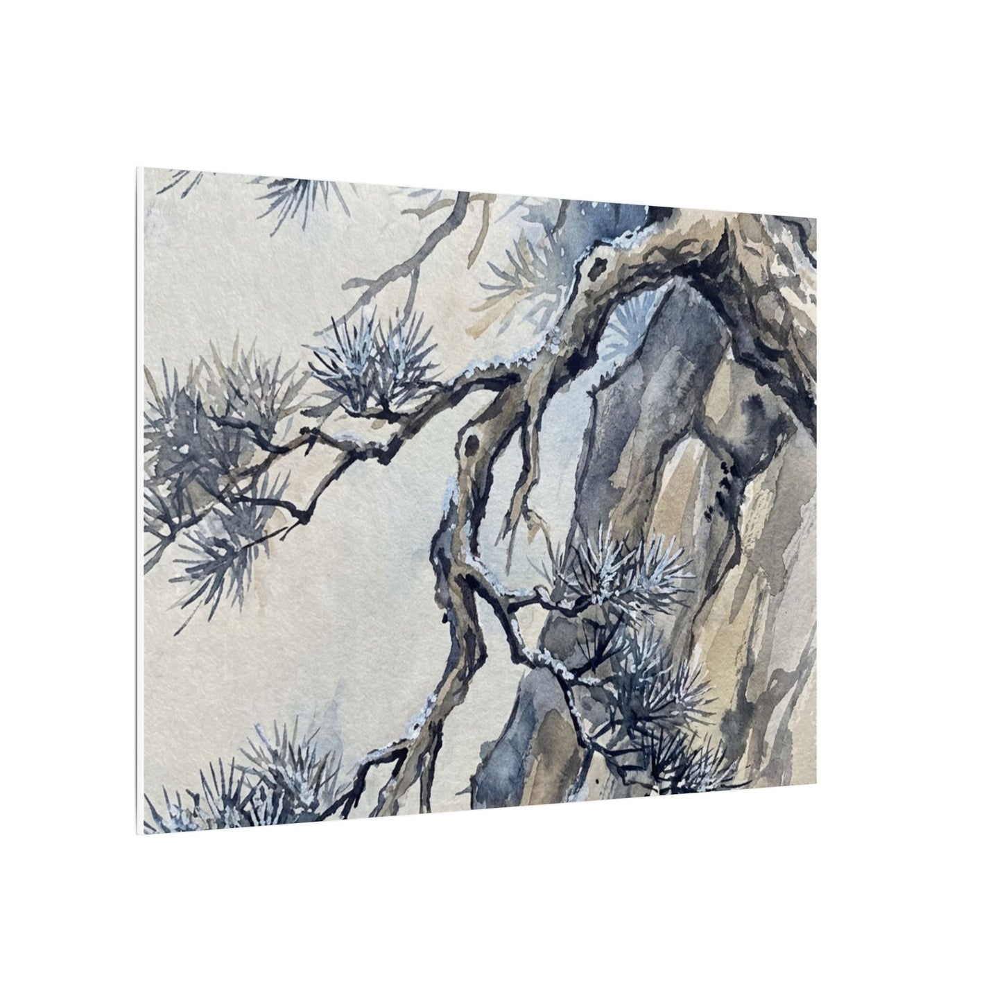 Moonlight Pine Tree Canvas Art - Japandi Seijaku
