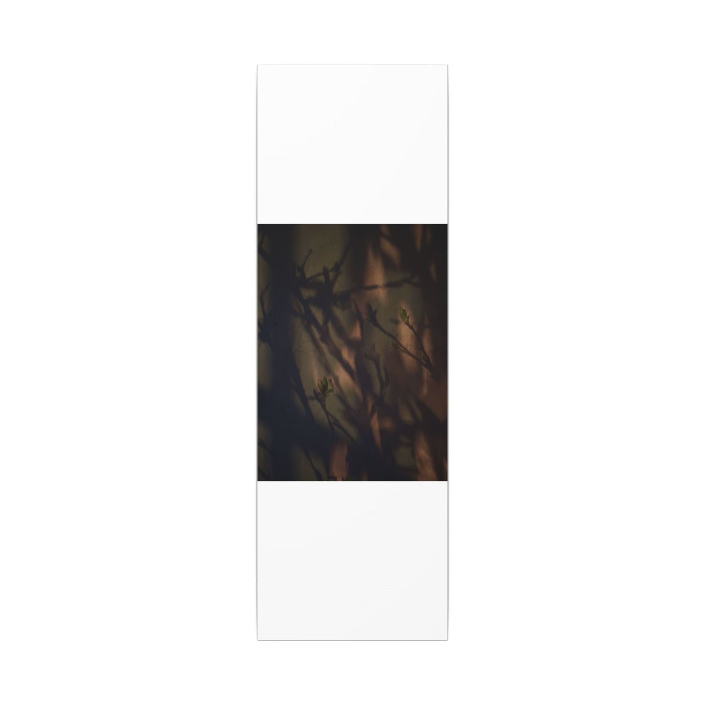 Candlelight Shadow Play Canvas Art - Dark Japandi Shibui