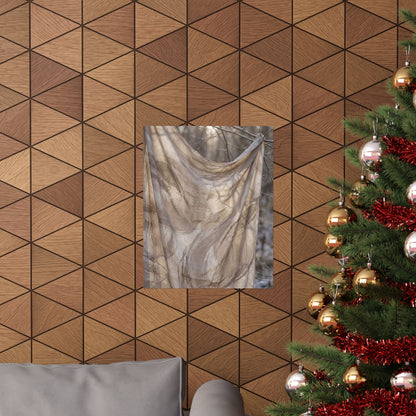 Dappled Silk Drape Wall Art Print - Japandi Ma