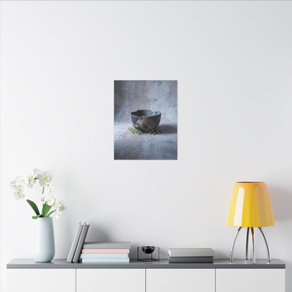 Ceramic Bowl Spring Canvas Art | Japandi Warm Design
