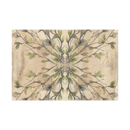 Shibui Shadow Play Canvas Art - Japandi Watercolor
