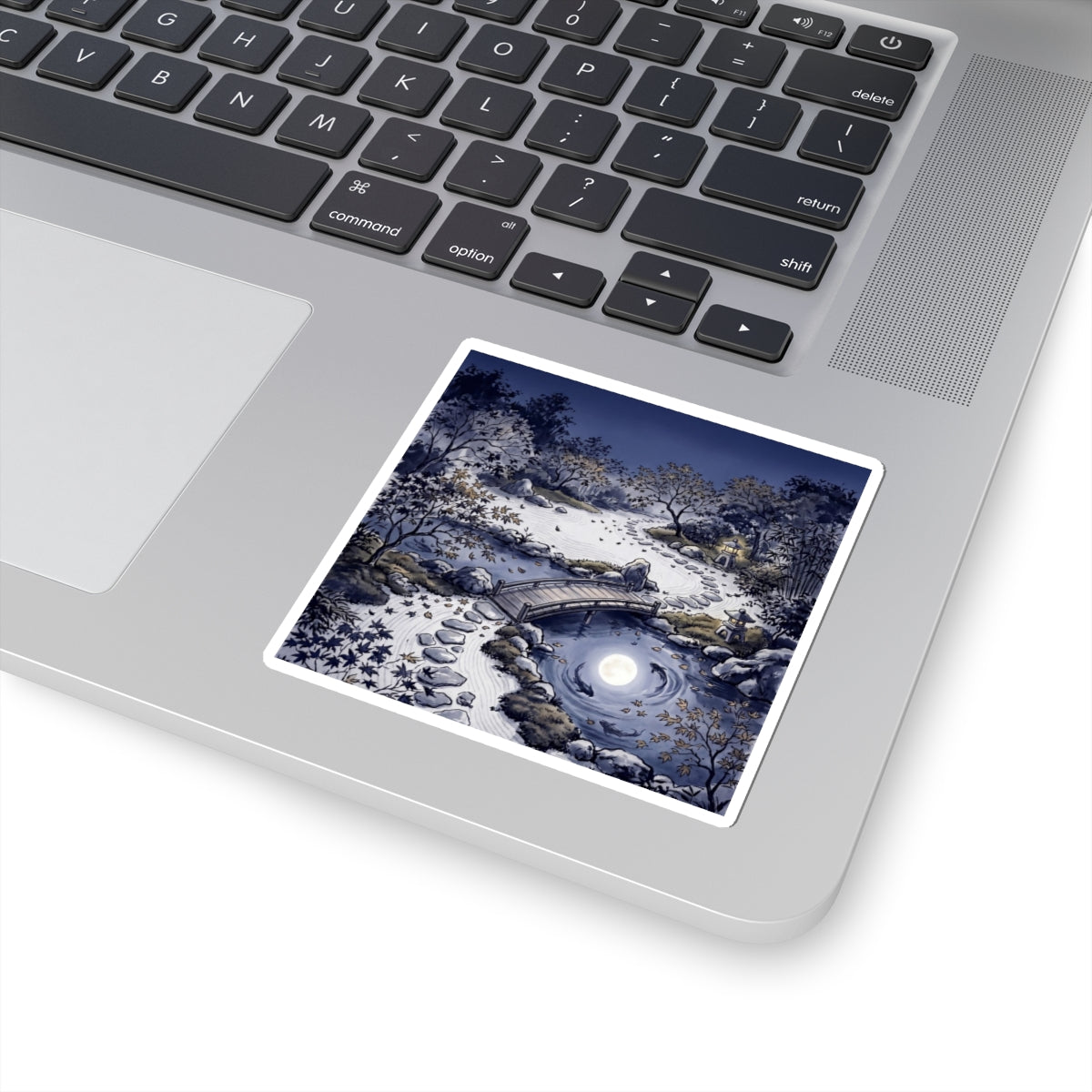 Torii Gate Sticker | Winter Zen Enso Art