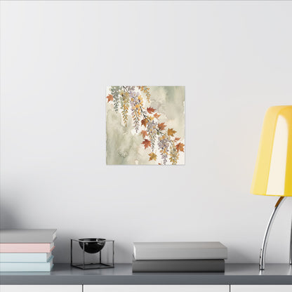 Ma Wisteria Canvas Art - Japandi Watercolor