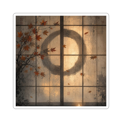 Shoji Screen Sticker | Autumn Japandi Texture Art