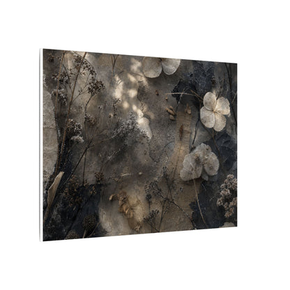 Winter Dried Flowers Texture Canvas Art | Elegant Decor