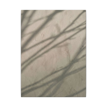Shadow Play Japanese Pattern Canvas Art | Warm Japandi Art