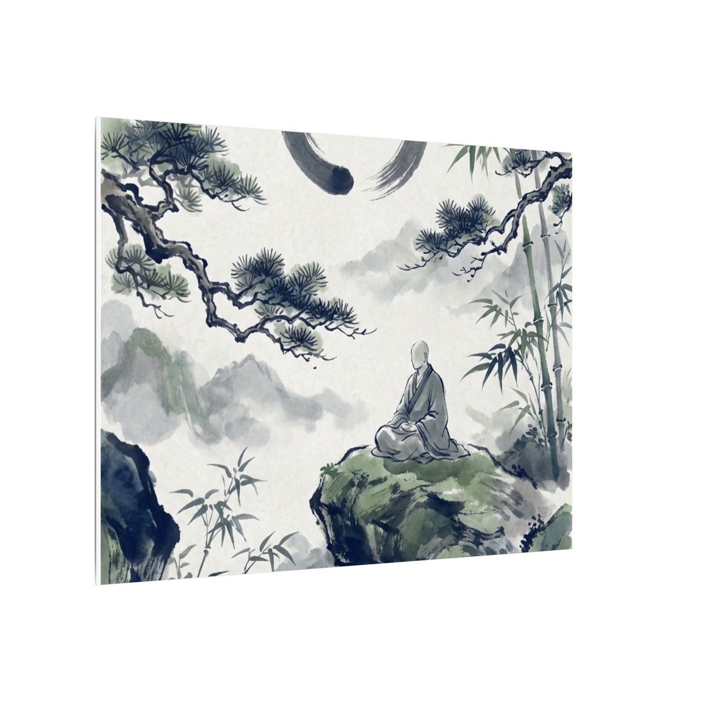 Zen Sumi-e Canvas Art