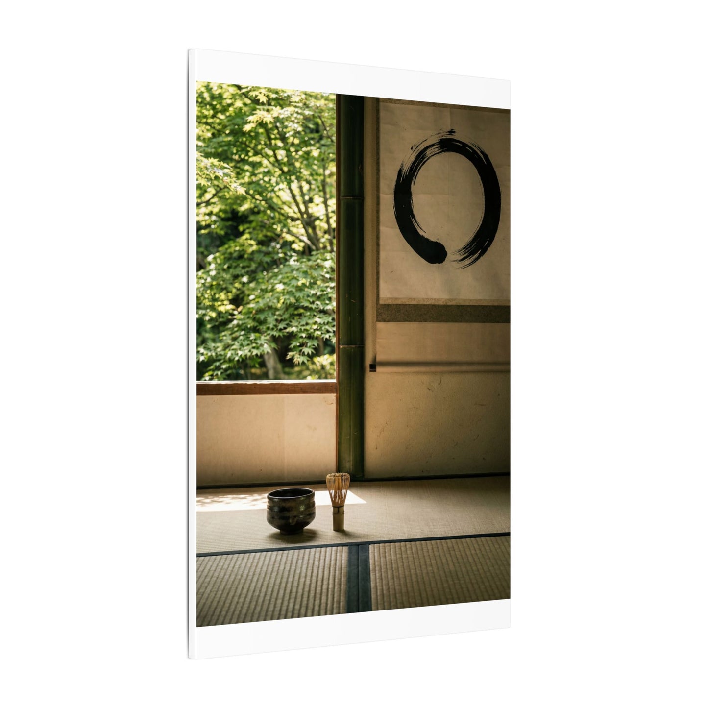 Tea Ceremony Enso Canvas Art | Serene Zen Art