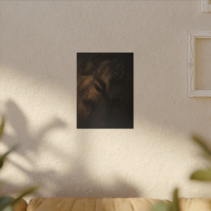 Candlelight Shadow Play Canvas Art - Dark Japandi Ma