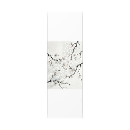 Cherry Blossom Canvas Art | Winter Japandi Watercolor Art