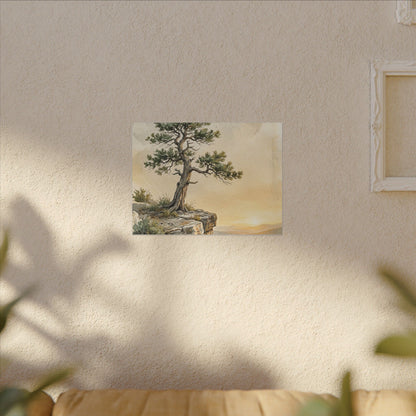 Pine Tree Canvas Art | Summer Japandi Texture Art