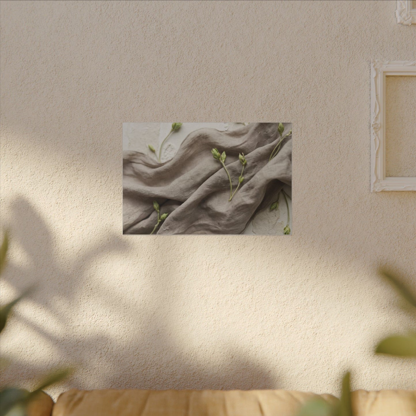 Overcast Silk Drape Canvas Art - Japandi Ma