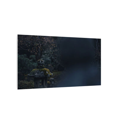 Spring Stone Lantern Moody Minimal Canvas Art | Bold Decor
