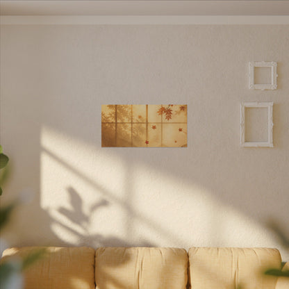 Shoji Screen Texture Canvas Art | Earthy Japandi Art