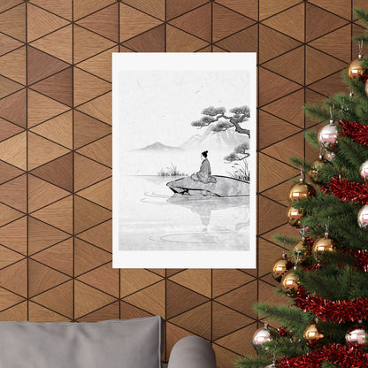 Meditation Harmonious Zen Ukiyo-e Wall Art Print