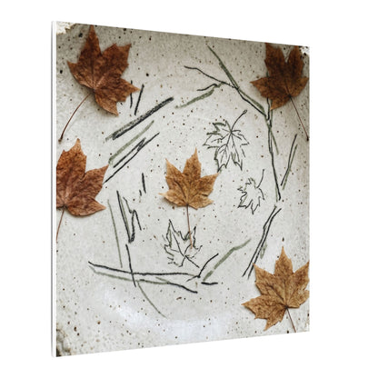 Ceramic Bowl Autumn Canvas Art | Japandi Elegant Design