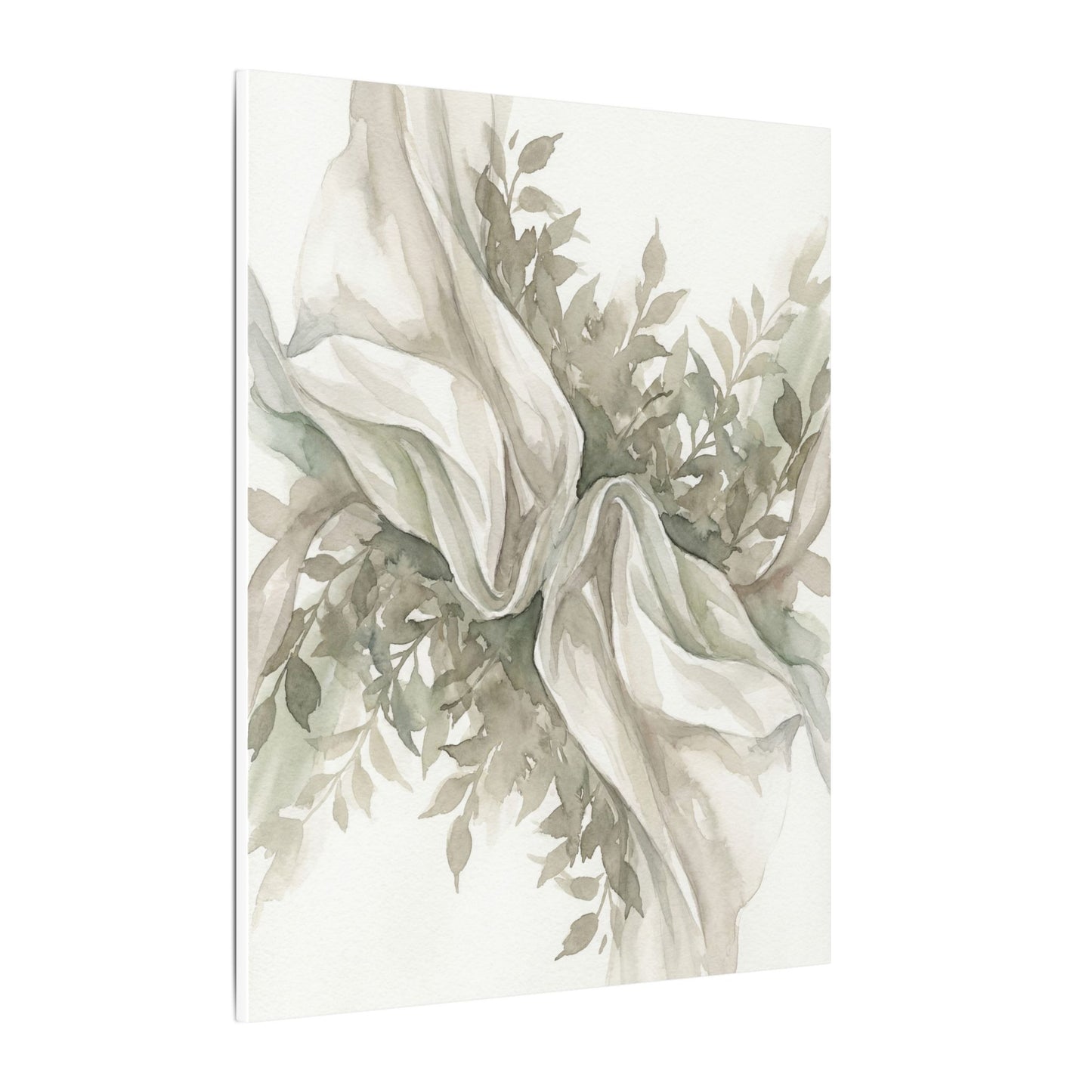 Summer Silk Drape Watercolor Canvas Art | Cozy Decor