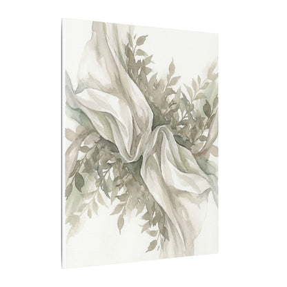 Summer Silk Drape Watercolor Canvas Art | Cozy Decor