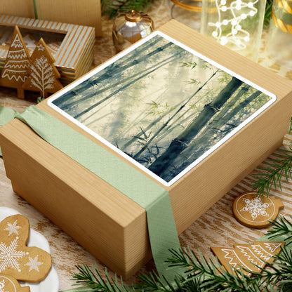 Spring Bamboo Grove Sumi E Sticker | Serene Decor