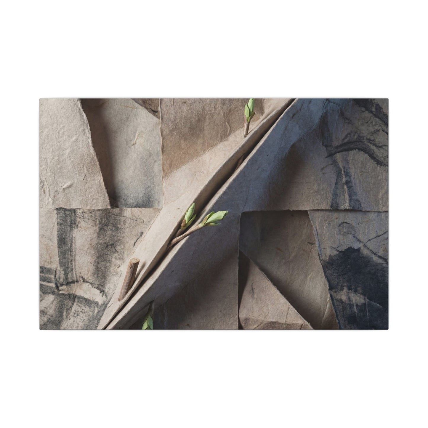Paper Fold Canvas Art | Spring Japandi Japanese Pattern Art